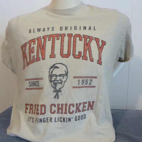MENS KENTUCKY FRIED CHICEN T SHIRT XL KFC FINGER LICKIN GOOD - Picture 1 of 8